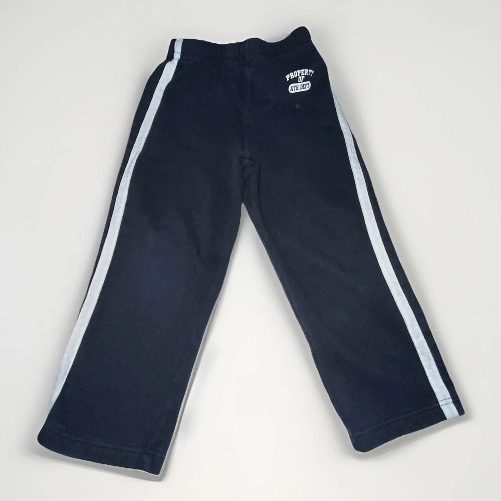 Oshkosh Boys Jogging Pants Size 6 Joggers Blue Straight Leg 1895 Athletic Wear
